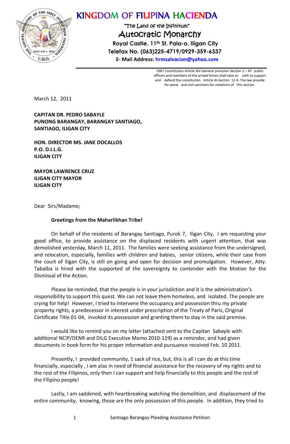 Filipino Request Letter Sample Tagalog darneada